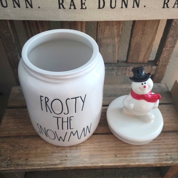 Rae Dunn Holiday Rae Dunn Frosty The Snowman Canister Poshmark